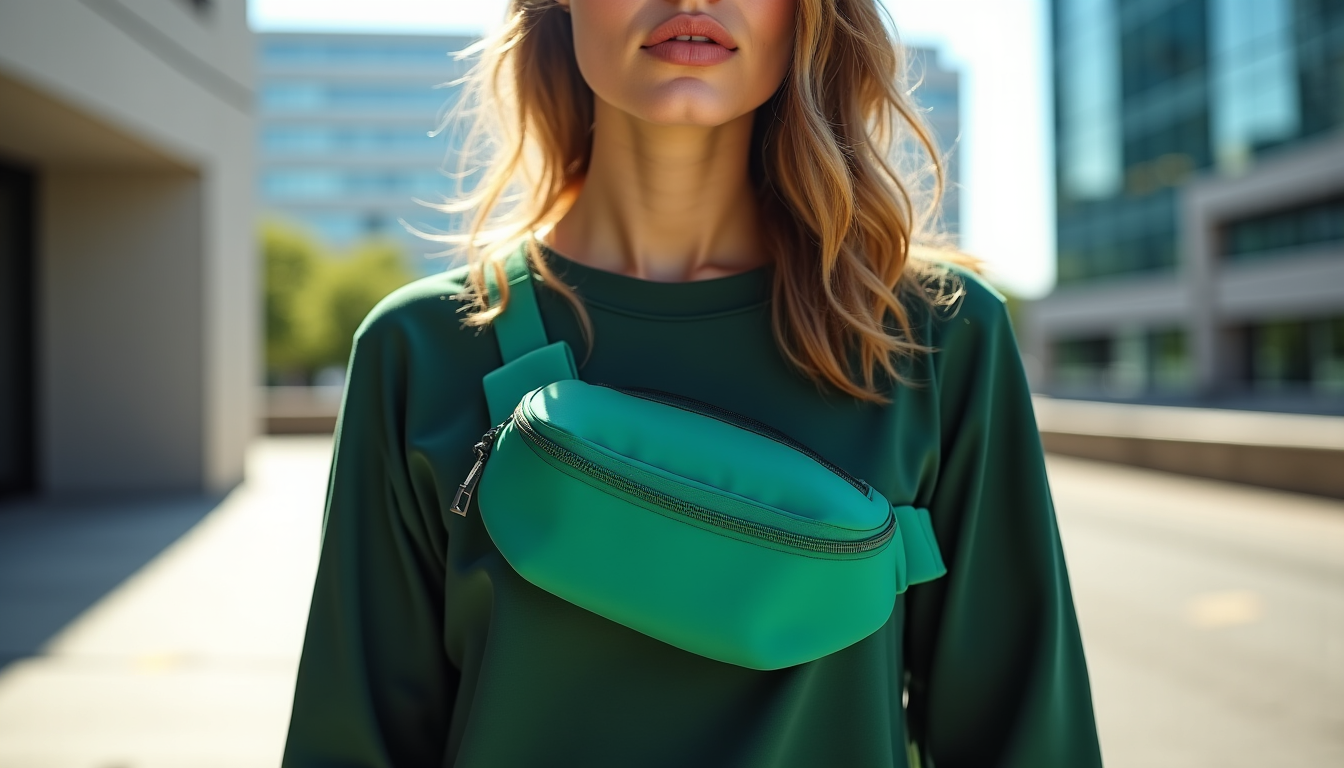Illustration : le nylon, le polyester ou d'autres tissus techniques — sac à main banane : le guide ultime pour trouver le modèle parfait